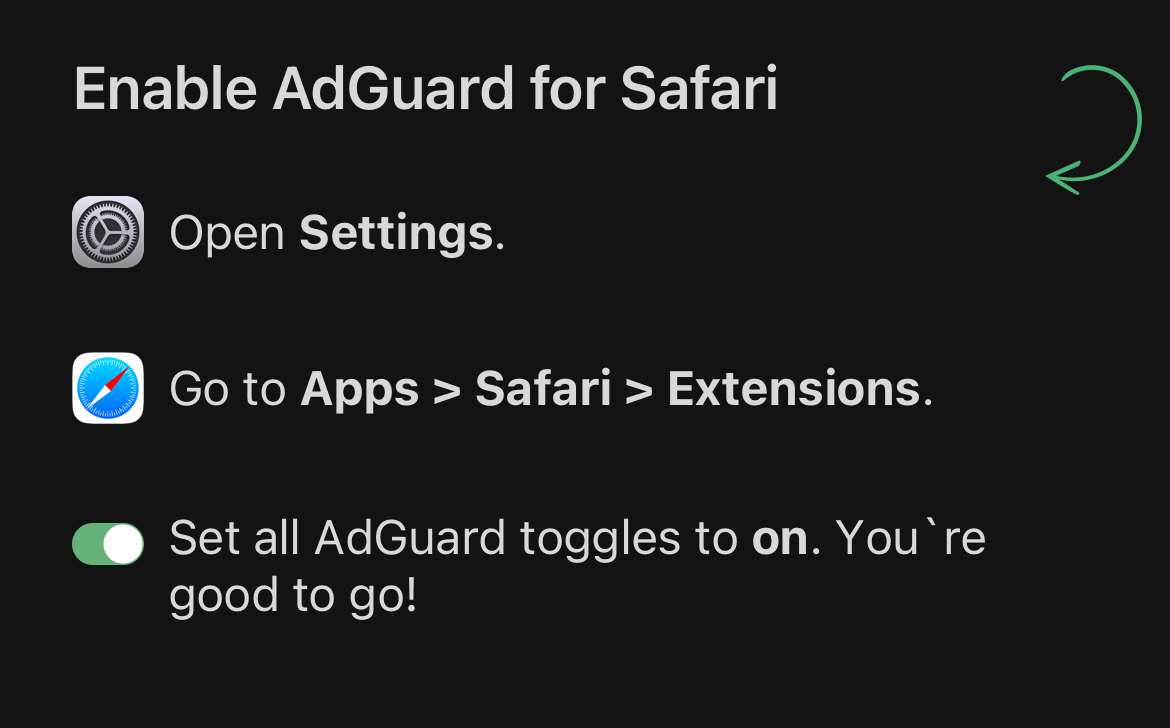 AdGuard Safari settings