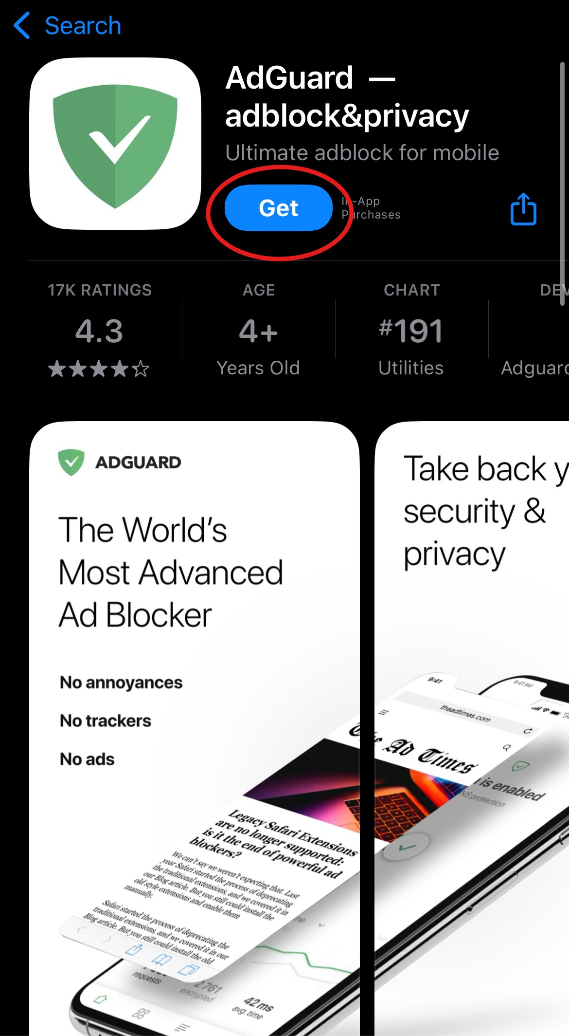 AdGuard mobile